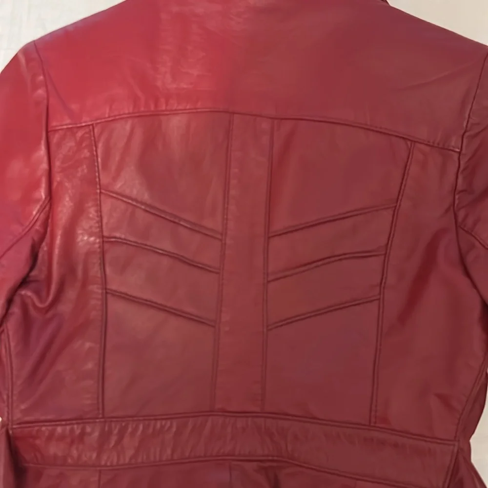 Vintage Leather Trench Coat - Picture 7 of 8